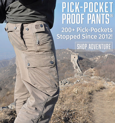 Clothing Arts Review Pick-Pocket Proof Pants Foil Pregnant Thief! - Around  the World L