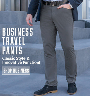 Clothing Arts Mens P Cubed Pick Pocket Proof Business Travel Pants Size 42  FLAW