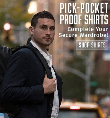 Pick-Pocket Proof® Travel Clothing: Secure urban / outdoor travel